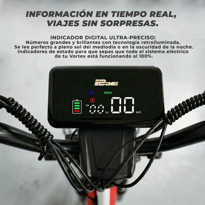 BICIMOTO ELÉCTRICA VORTEX 12ah SUSPENSION RODADO 14