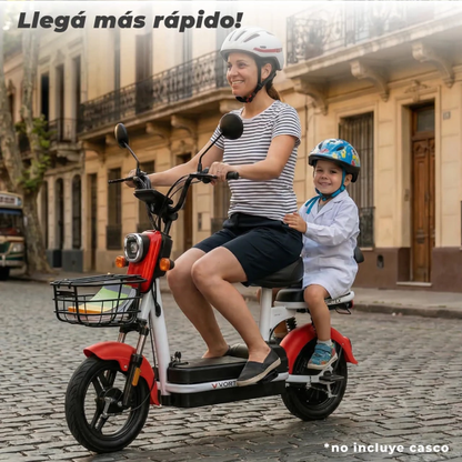 BICIMOTO ELÉCTRICA VORTEX 12ah SUSPENSION RODADO 14